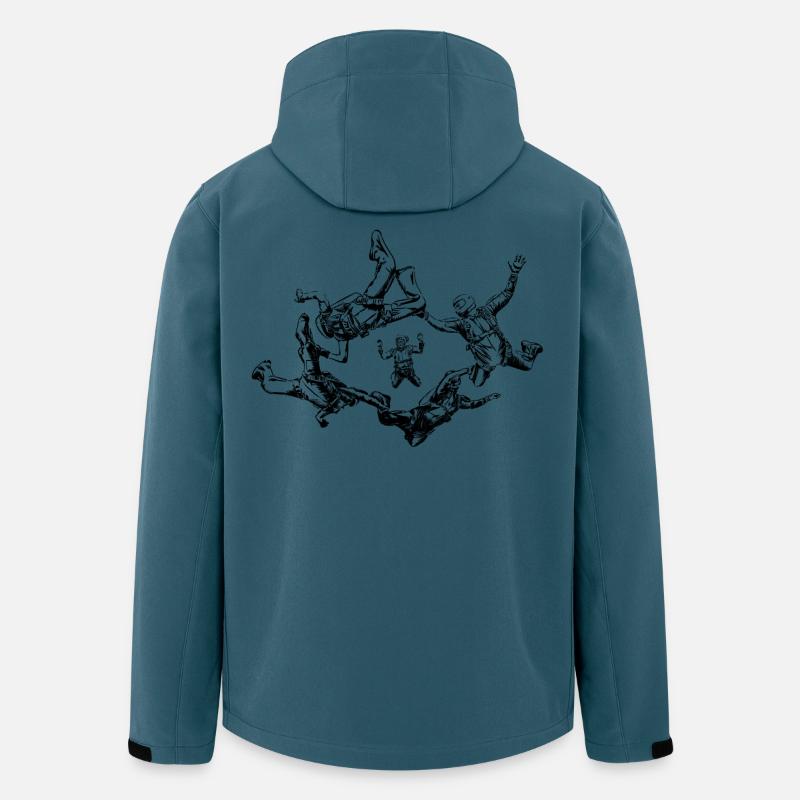 skydivers - Recycelte Männer Softshell-Jacke von Stanley/Stella - Dunkles Petrol