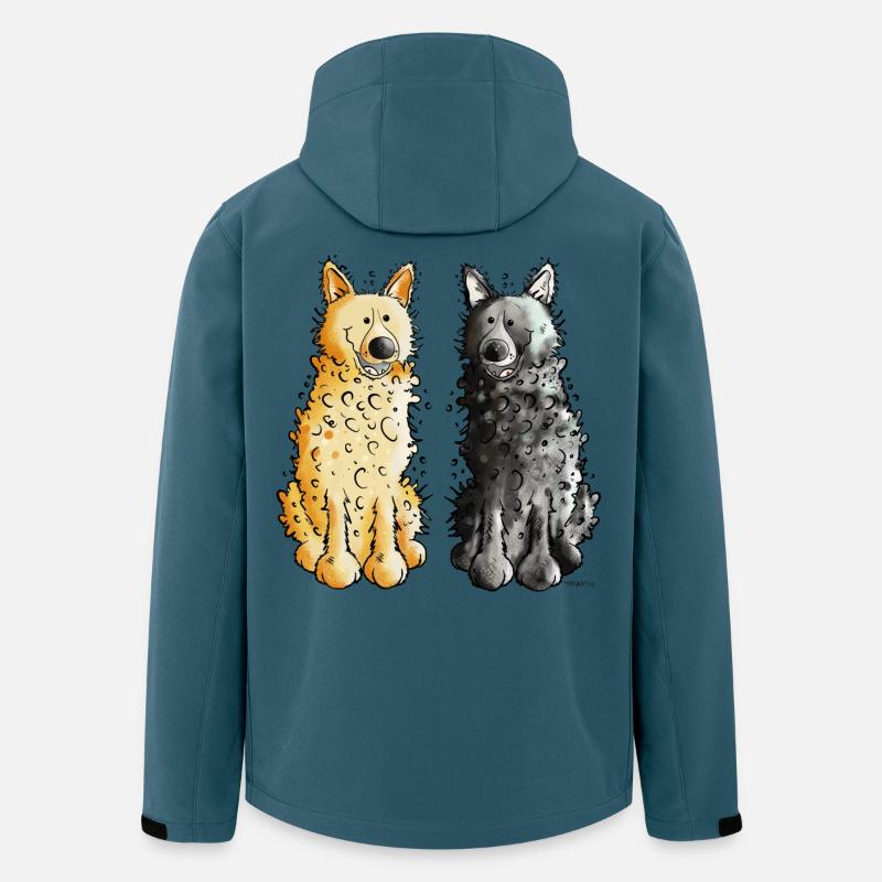 Mudi Team - Recycelte Männer Softshell-Jacke von Stanley/Stella - Dunkles Petrol