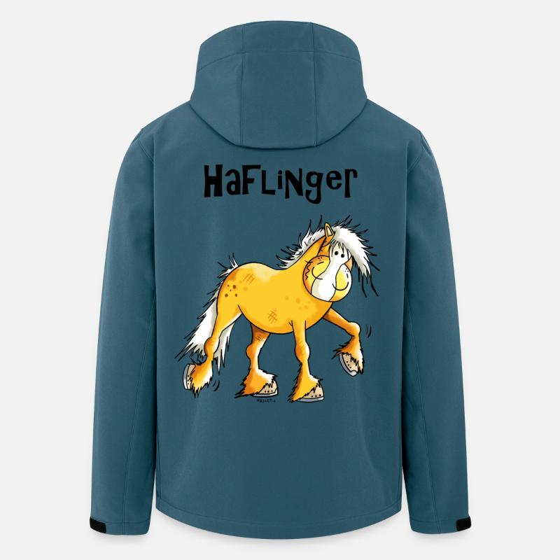 Hazel der Haflinger - Recycelte Männer Softshell-Jacke von Stanley/Stella - Dunkles Petrol