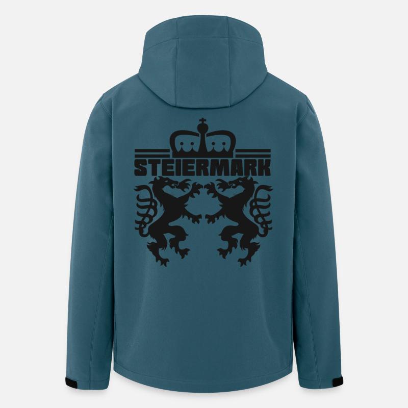 Steiermark - Österreich - Recycelte Männer Softshell-Jacke von Stanley/Stella - Dunkles Petrol