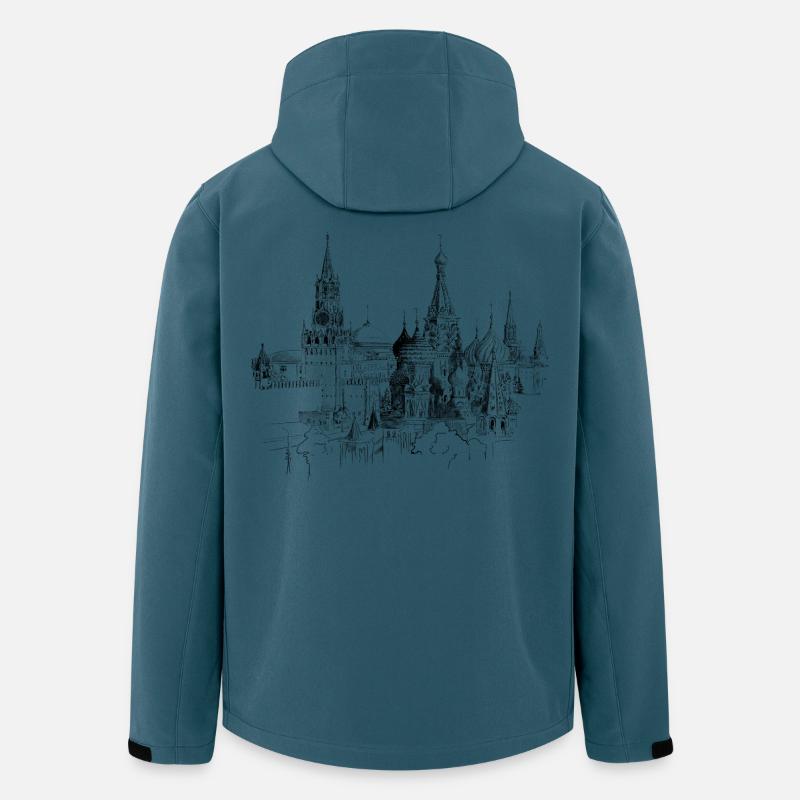 Moskau - Recycelte Männer Softshell-Jacke von Stanley/Stella - Dunkles Petrol