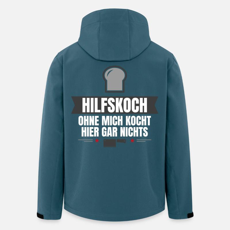 Hobbykoch - Recycelte Männer Softshell-Jacke von Stanley/Stella - Dunkles Petrol