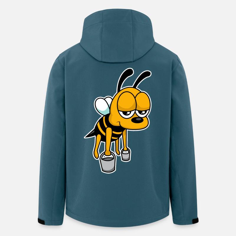Worker bee - design - Men’s Recycled Softshell Jacket by Stanley/Stella - stargazer