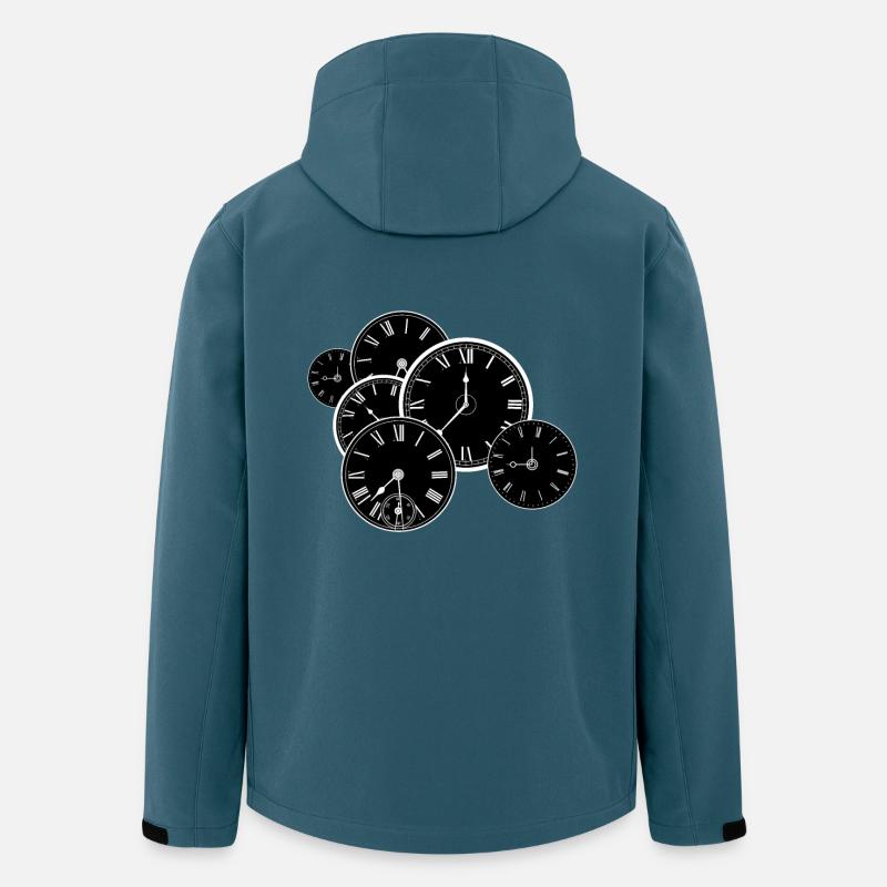 Antike Uhr - Recycelte Männer Softshell-Jacke von Stanley/Stella - Dunkles Petrol
