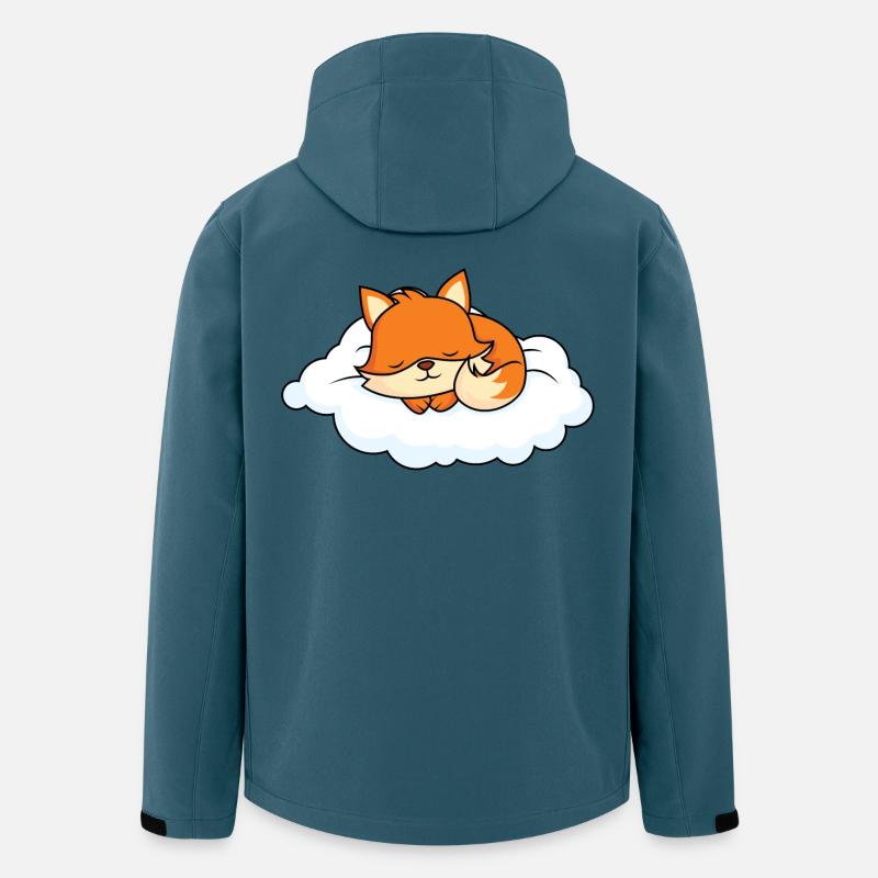 Little fox sleeping on cloud - Men’s Recycled Softshell Jacket by Stanley/Stella - stargazer