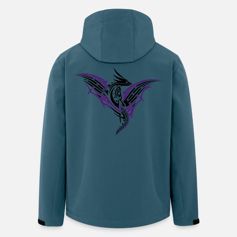Fantasy dragon with large wings - Men’s Recycled Softshell Jacket by Stanley/Stella - stargazer