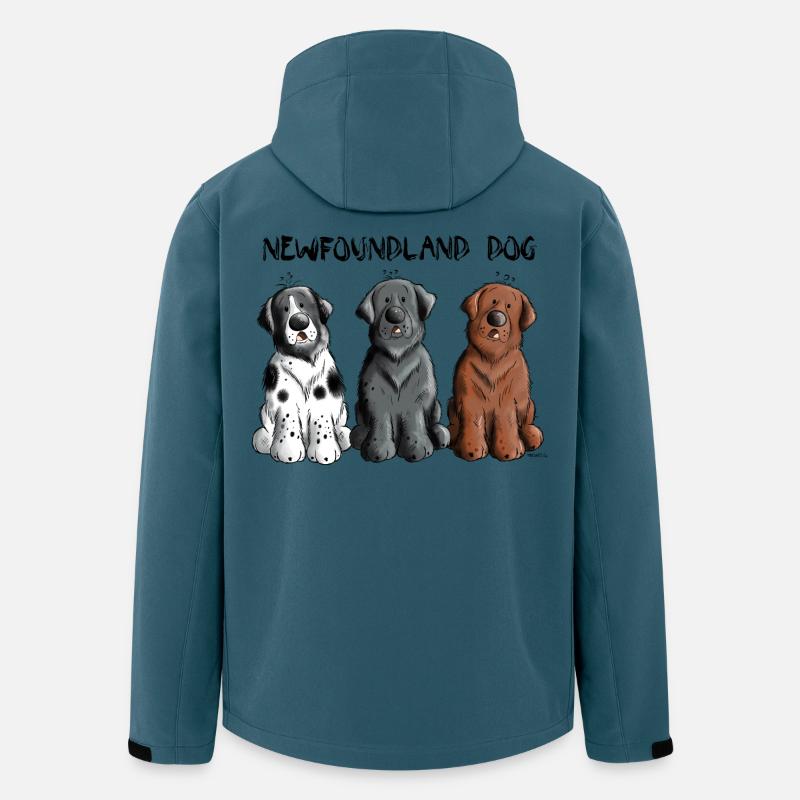 Neufundländer Team - Recycelte Männer Softshell-Jacke von Stanley/Stella - Dunkles Petrol