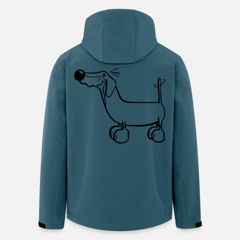 Der Dackel - Recycelte Männer Softshell-Jacke von Stanley/Stella - Dunkles Petrol
