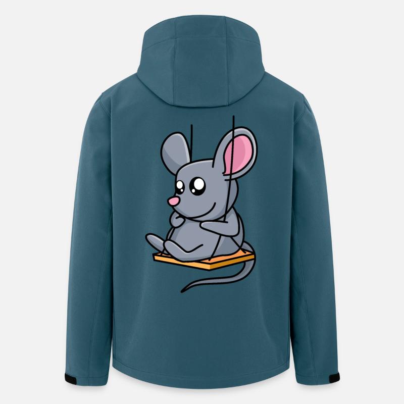 Mäuseschaukel - Recycelte Männer Softshell-Jacke von Stanley/Stella - Dunkles Petrol