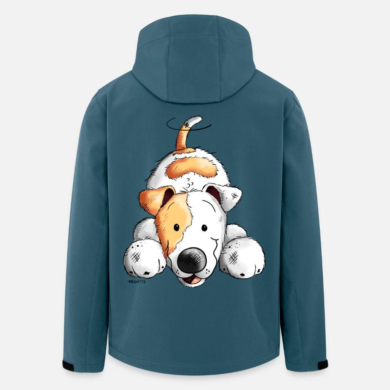Süßer Jack Russell - Recycelte Männer Softshell-Jacke von Stanley/Stella - Dunkles Petrol