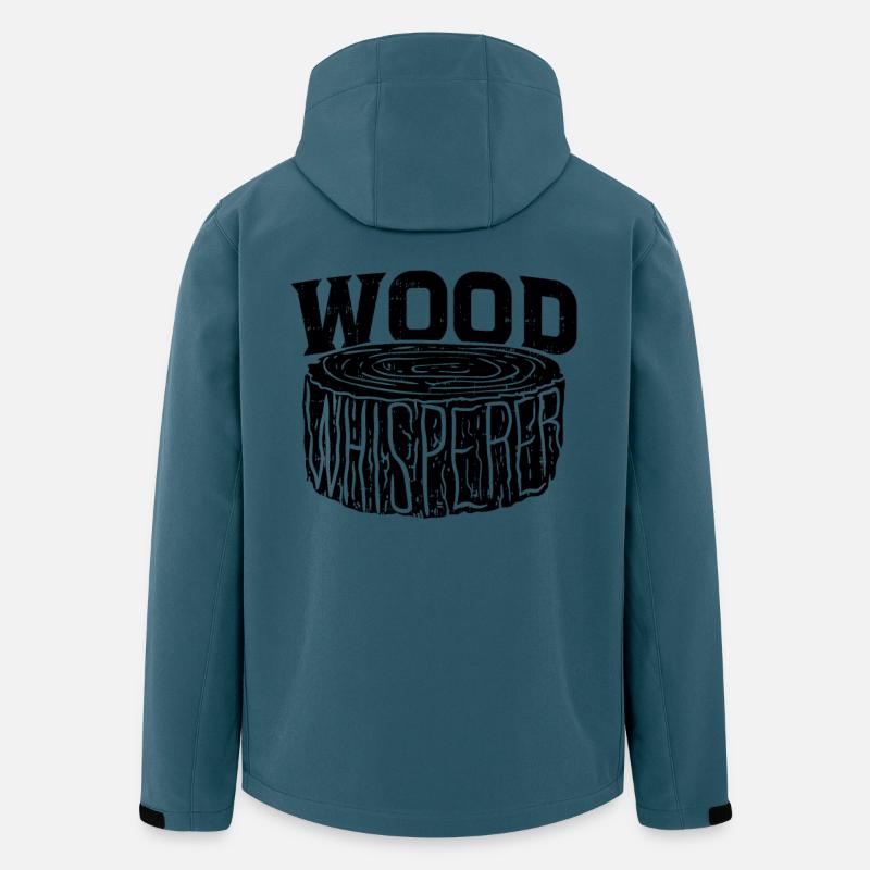 Holz Flüsterer Schreiner Handwerker Geschenkidee - Recycelte Männer Softshell-Jacke von Stanley/Stella - Dunkles Petrol
