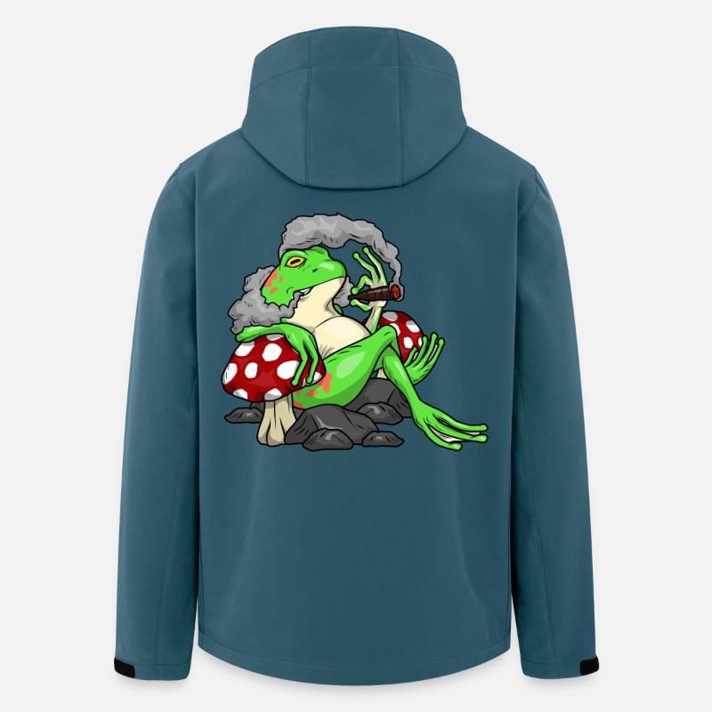 Frosch Zigarre - Recycelte Männer Softshell-Jacke von Stanley/Stella - Dunkles Petrol