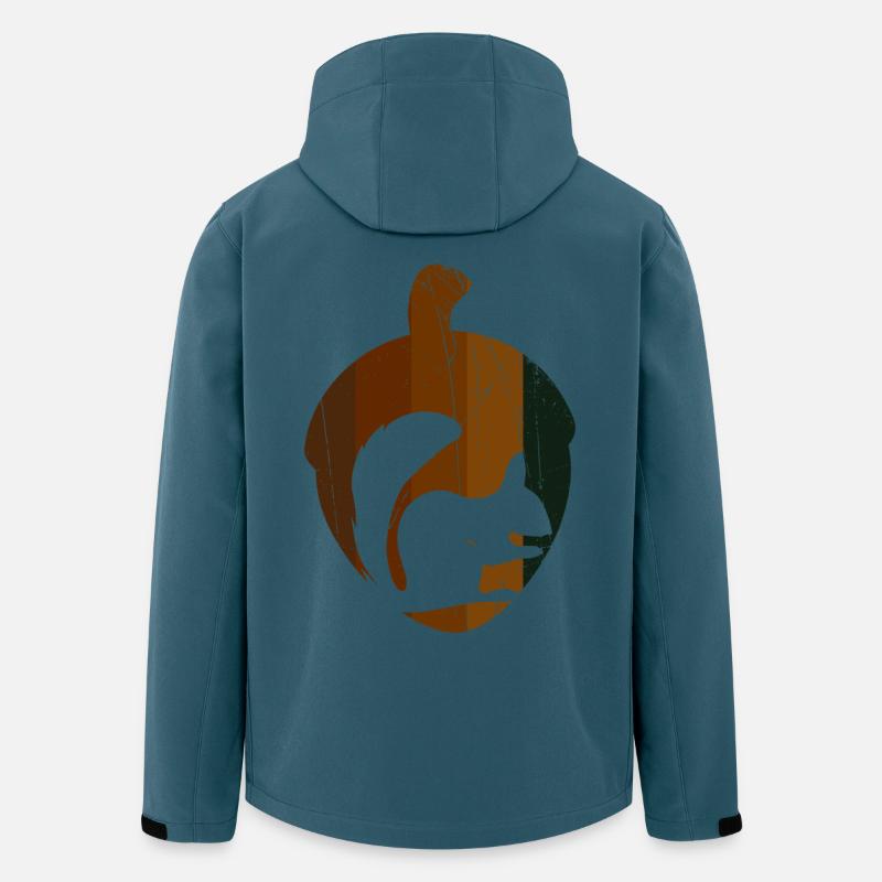 Haselnuss - Eichhörnchen - Recycelte Männer Softshell-Jacke von Stanley/Stella - Dunkles Petrol