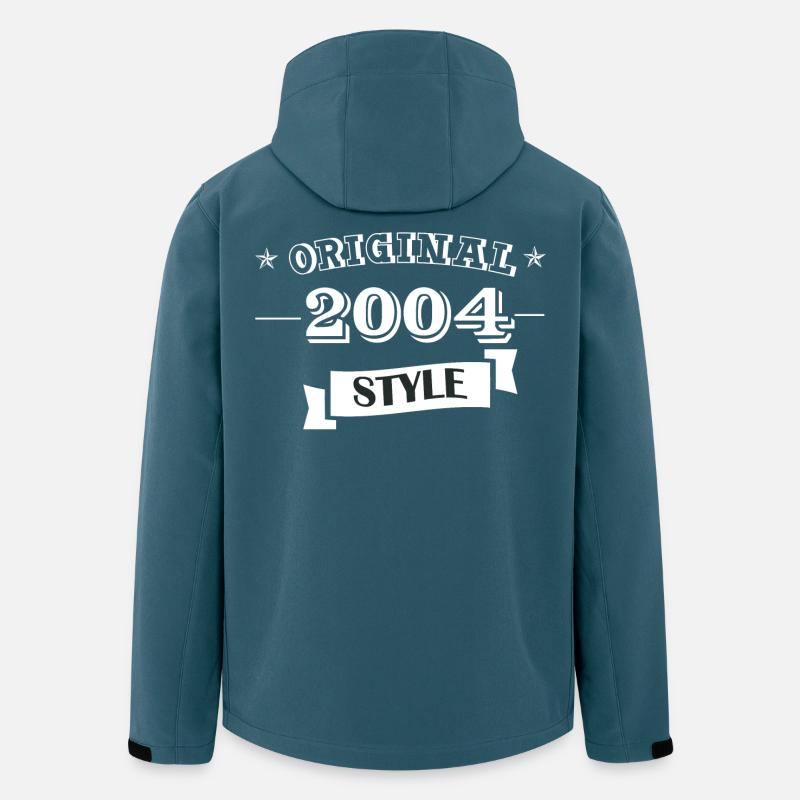 Original 2004 Style - Recycelte Männer Softshell-Jacke von Stanley/Stella - Dunkles Petrol