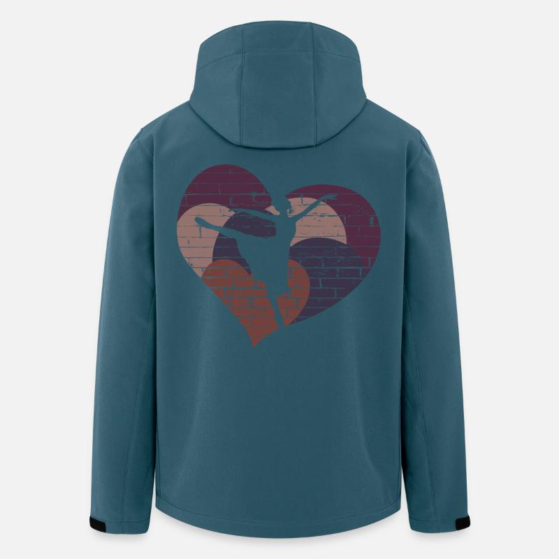 Tänzerin - Herz - Glück - Recycelte Männer Softshell-Jacke von Stanley/Stella - Dunkles Petrol