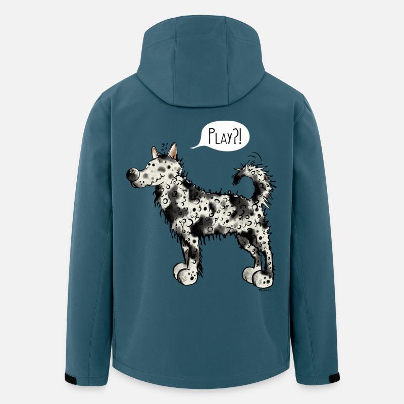 Funny Mudi Dog - Dogs - Comic - Gift - Men’s Recycled Softshell Jacket by Stanley/Stella - stargazer