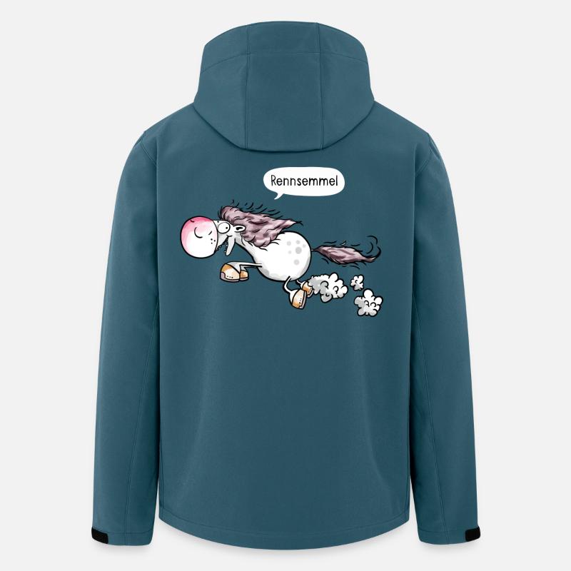 Die Rennsemmel - Recycelte Männer Softshell-Jacke von Stanley/Stella - Dunkles Petrol