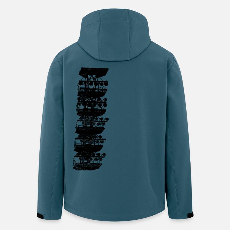 Rostock Flutlicht - Recycelte Männer Softshell-Jacke von Stanley/Stella - Dunkles Petrol
