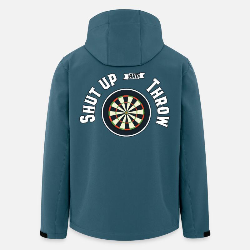 Darts Dart - Recycelte Männer Softshell-Jacke von Stanley/Stella - Dunkles Petrol
