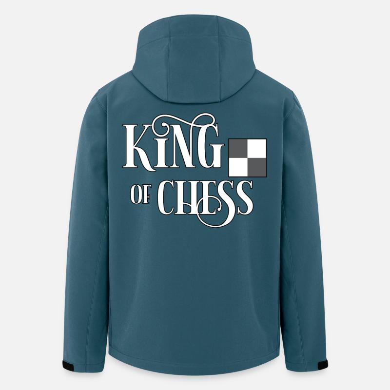 Schach Schachkönig - Recycelte Männer Softshell-Jacke von Stanley/Stella - Dunkles Petrol