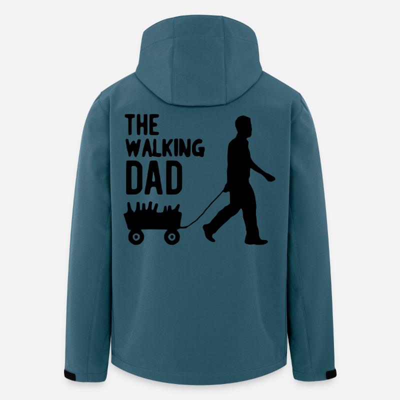 The walking dad - Recycelte Männer Softshell-Jacke von Stanley/Stella - Dunkles Petrol