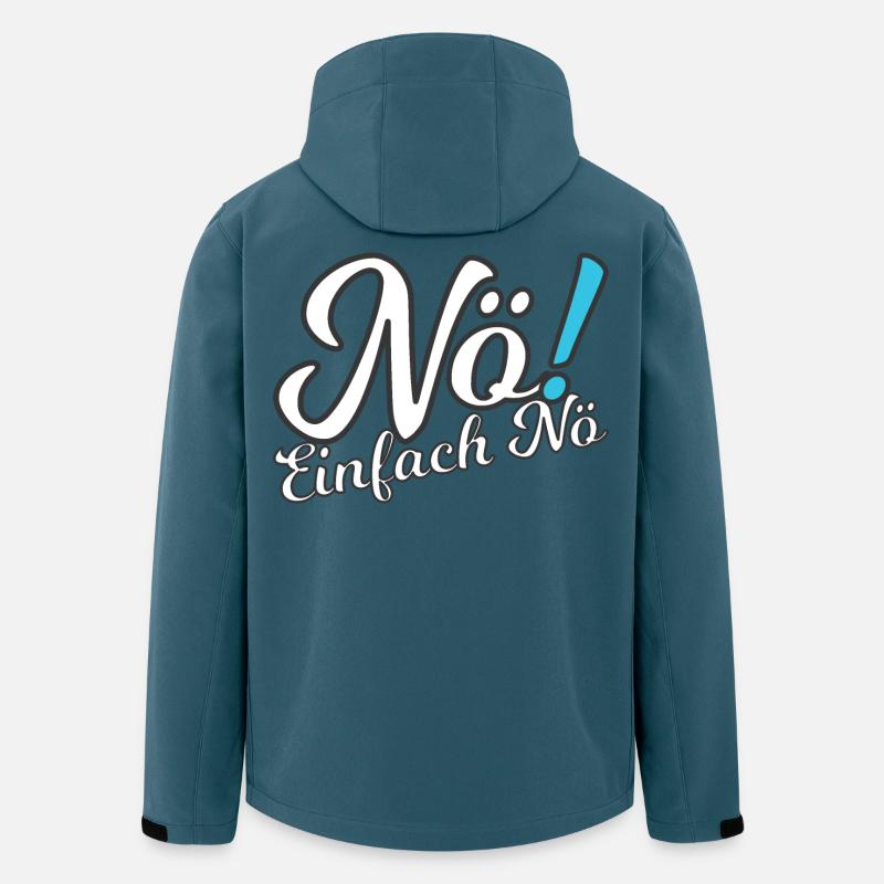 Nö! - Recycelte Männer Softshell-Jacke von Stanley/Stella - Dunkles Petrol