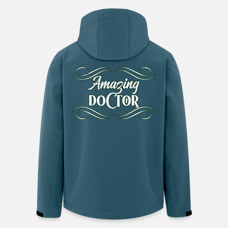 Arzt - Recycelte Männer Softshell-Jacke von Stanley/Stella - Dunkles Petrol