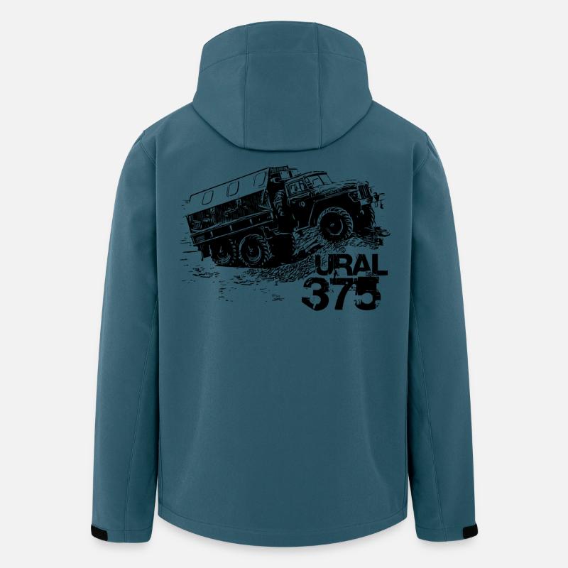 Ural 375 - Recycelte Männer Softshell-Jacke von Stanley/Stella - Dunkles Petrol
