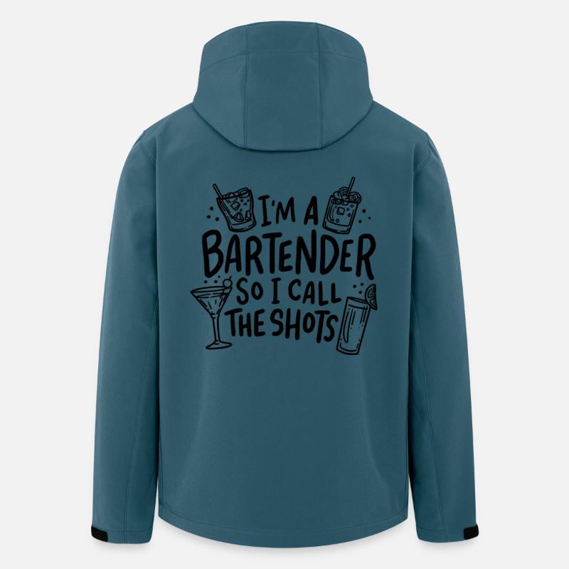 Barkeeper Kellner Drinks - Recycelte Männer Softshell-Jacke von Stanley/Stella - Dunkles Petrol
