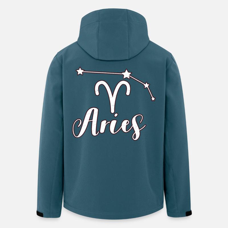 Widder Sternzeichen - Recycelte Männer Softshell-Jacke von Stanley/Stella - Dunkles Petrol