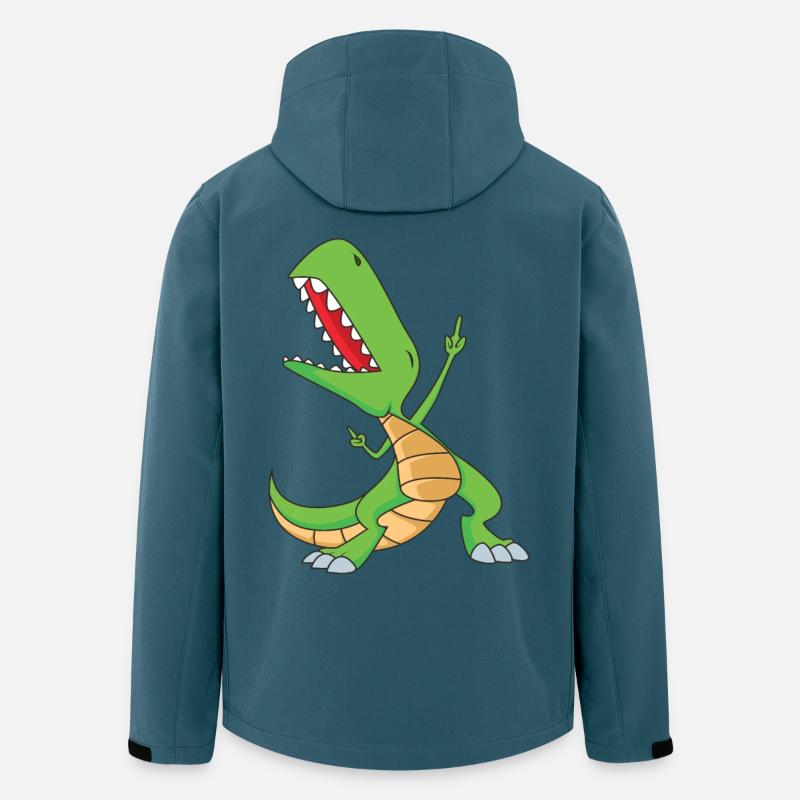 Dabbing T-Rex | Dabbing Dinosaurier - Recycelte Männer Softshell-Jacke von Stanley/Stella - Dunkles Petrol