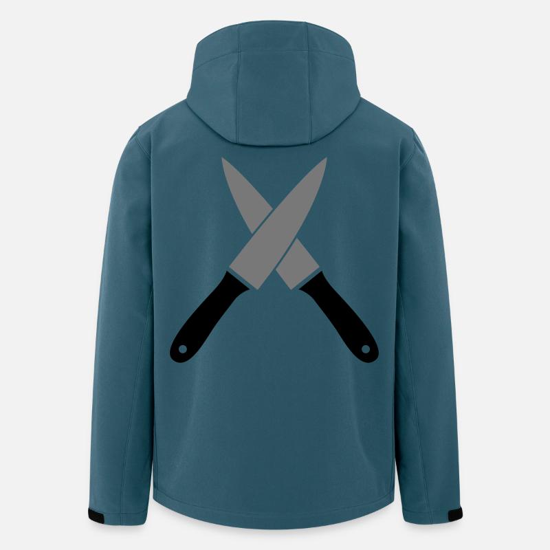 Messer - Recycelte Männer Softshell-Jacke von Stanley/Stella - Dunkles Petrol