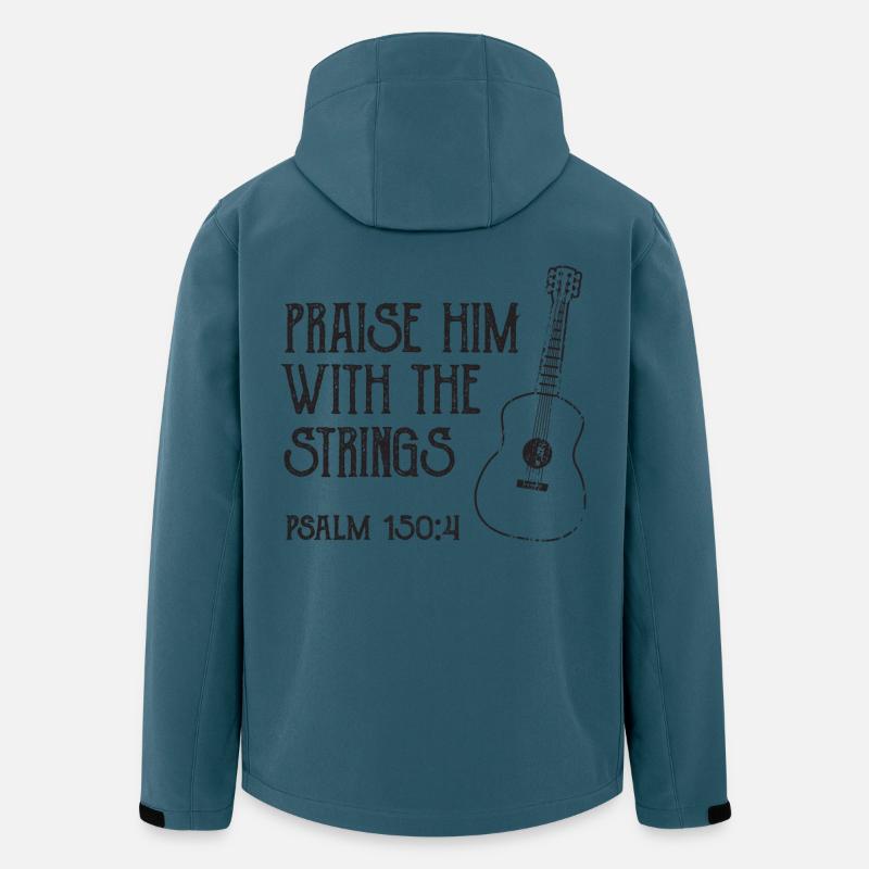 Gitarrist Spruch - Recycelte Männer Softshell-Jacke von Stanley/Stella - Dunkles Petrol