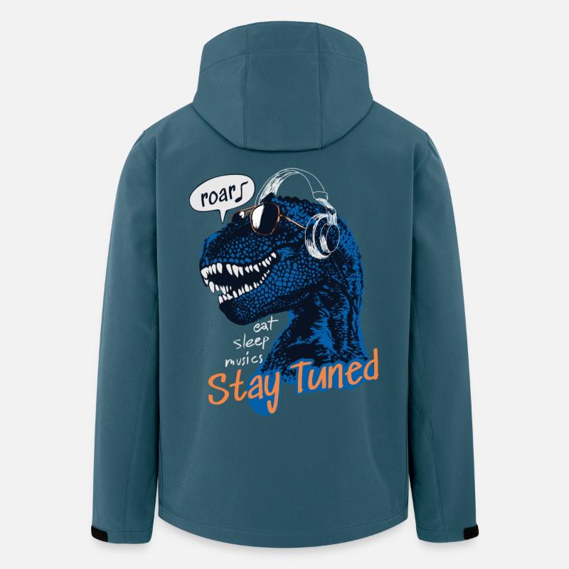 T-Rex Stay Tuned - Men’s Recycled Softshell Jacket by Stanley/Stella - stargazer