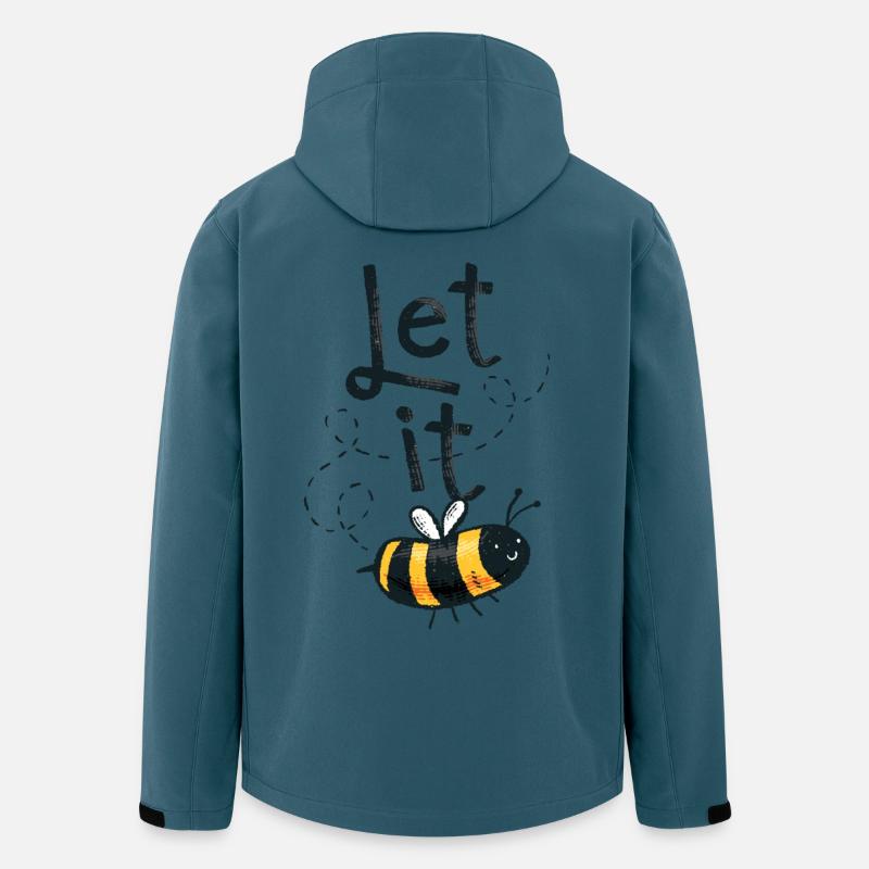 Let it Bee - Recycelte Männer Softshell-Jacke von Stanley/Stella - Dunkles Petrol