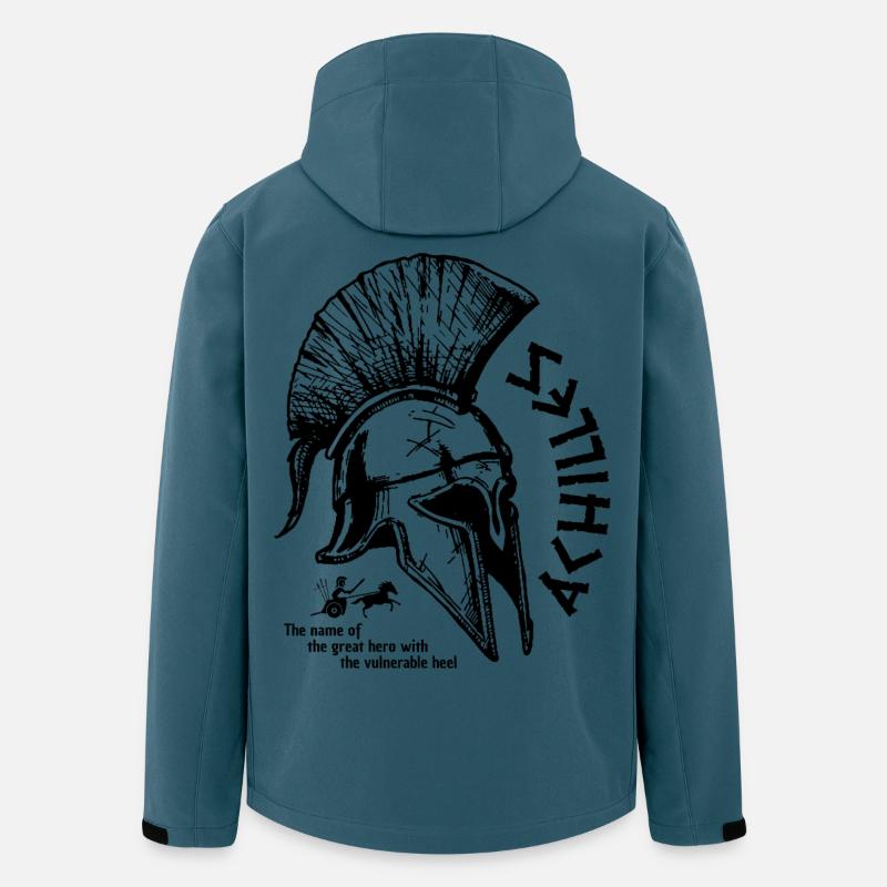 Achilles griechischer Held - Recycelte Männer Softshell-Jacke von Stanley/Stella - Dunkles Petrol
