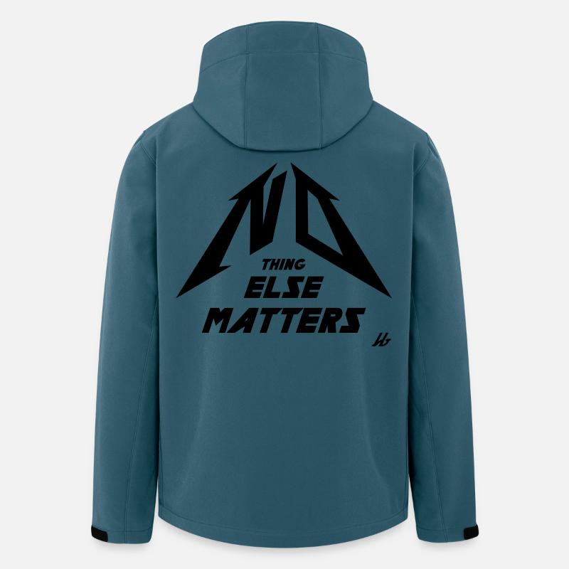 NO THING ELSE MATTERS - Recycelte Männer Softshell-Jacke von Stanley/Stella - Dunkles Petrol