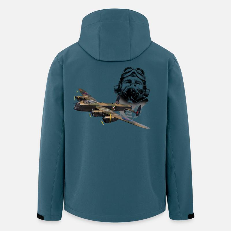 Pilot Lankaster - Recycelte Männer Softshell-Jacke von Stanley/Stella - Dunkles Petrol