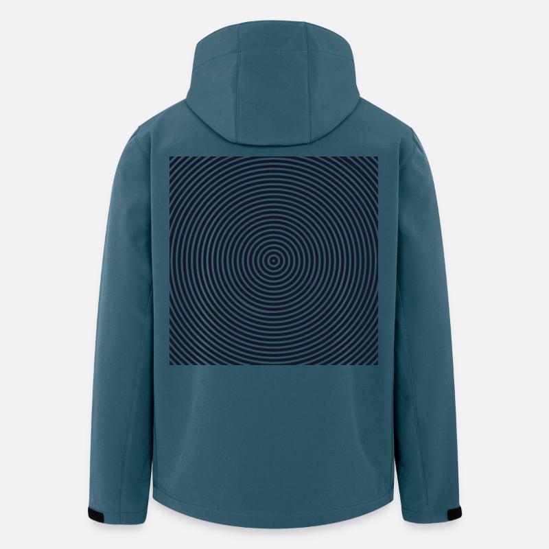Hypnosis Pattern - Men’s Recycled Softshell Jacket by Stanley/Stella - stargazer