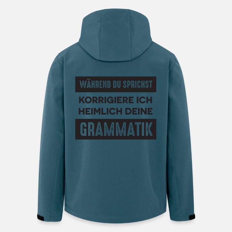 Lehrer Spruch - Recycelte Männer Softshell-Jacke von Stanley/Stella - Dunkles Petrol