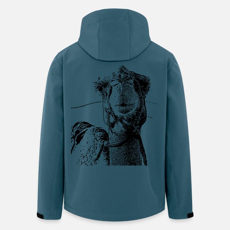 Kamel - Recycelte Männer Softshell-Jacke von Stanley/Stella - Dunkles Petrol