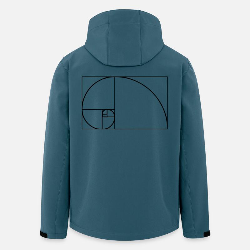 Fibonacci Tshirt - Recycelte Männer Softshell-Jacke von Stanley/Stella - Dunkles Petrol