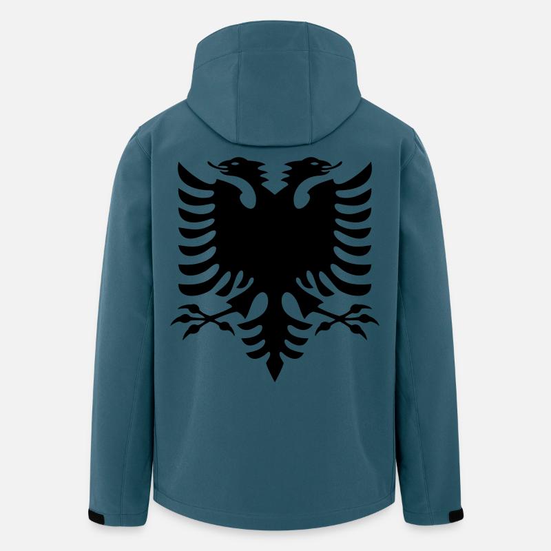 Albanien Flagge - Recycelte Männer Softshell-Jacke von Stanley/Stella - Dunkles Petrol