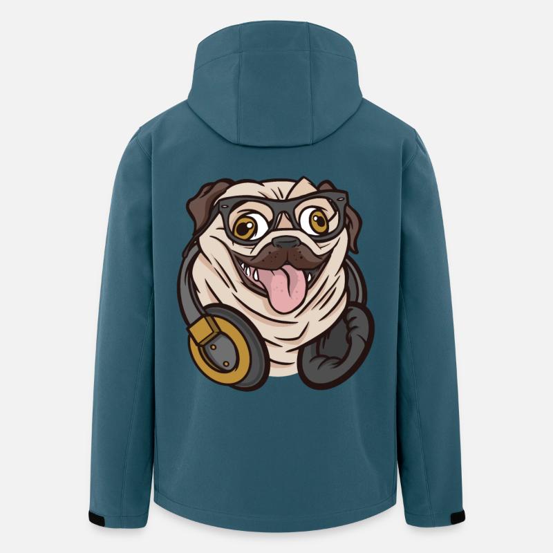 Hipster Mops - Recycelte Männer Softshell-Jacke von Stanley/Stella - Dunkles Petrol