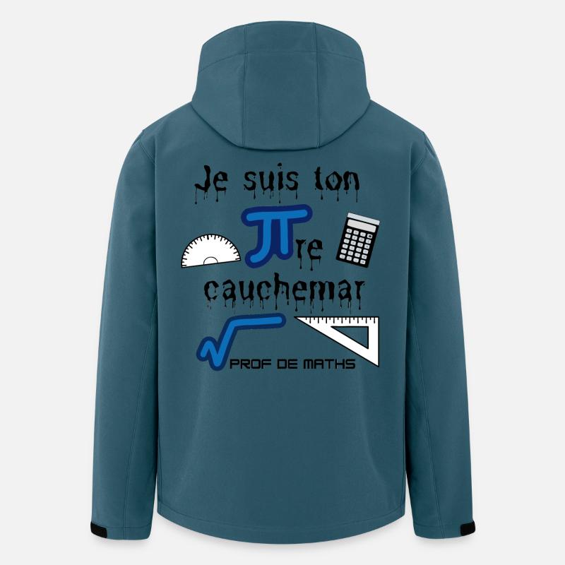 Cadeau à offrir à un prof de maths - Veste softshell homme en polyester recyclé Stanley/Stella - bleu pétrole foncé
