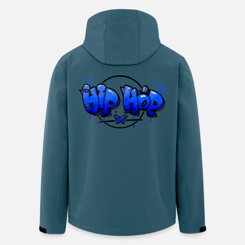 Hip Hop Graffiti - Recycelte Männer Softshell-Jacke von Stanley/Stella - Dunkles Petrol