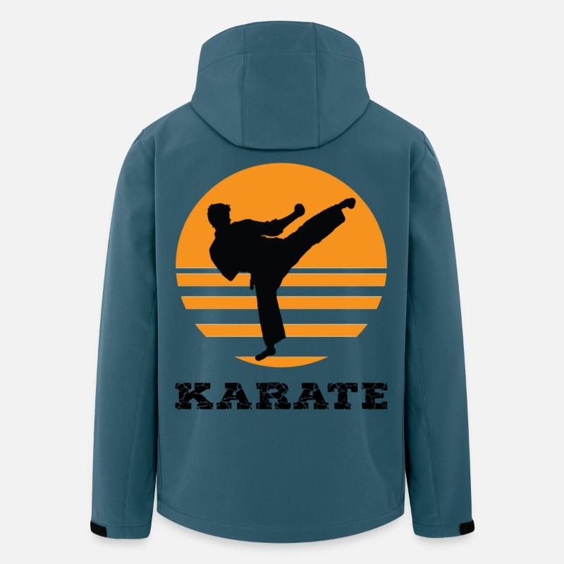 Karate - Recycelte Männer Softshell-Jacke von Stanley/Stella - Dunkles Petrol