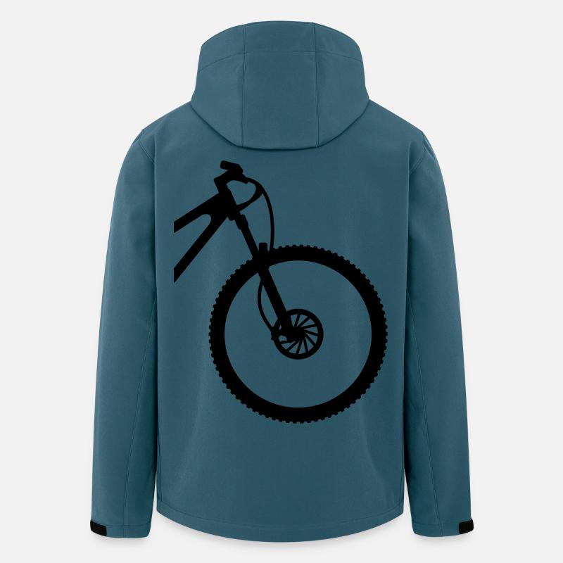 Mountain bike front - Men’s Recycled Softshell Jacket by Stanley/Stella - stargazer