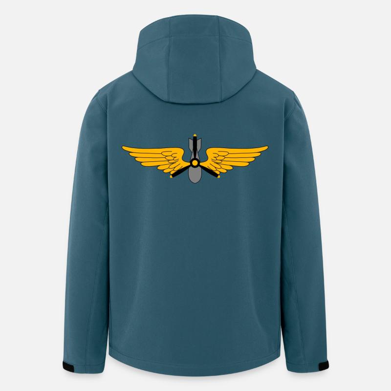 Militär Piloten - Recycelte Männer Softshell-Jacke von Stanley/Stella - Dunkles Petrol