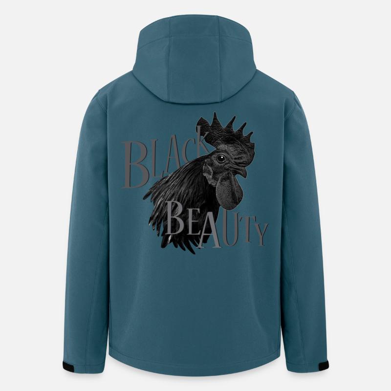 Black Beauty - Recycelte Männer Softshell-Jacke von Stanley/Stella - Dunkles Petrol